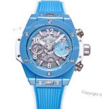 BBF Hublot Big Bang Unico Sky Blue Ceramic 42mm Super Clone HUB1280 Movement